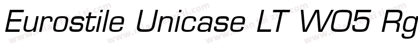 Eurostile Unicase LT W05 Rg Regular字体转换